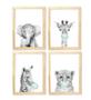 Imagem de Kit quadro decorativo infantil safari balão verde  quarto criança bebê enxoval
