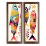 Imagem de Kit Quadro Decorativo para restaurante/cozinha/cafeteria/lanchonete 2 peças 20x60cm