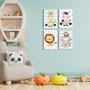 Imagem de Kit Quadro Decorativo Safari Baby Decoração Quarto Infantil Menino Menina