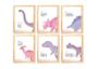 Imagem de kit quadro dinossauro infantil decoração quarto bebê menina