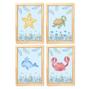 Imagem de Kit Quadros Decorativos Quarto Infantil Fundo do Mar