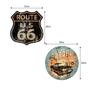 Imagem de Kit Quadros Placas Decorativo Premium Garage E Route 66