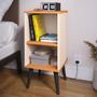 Imagem de Kit Quarto 2 Mesinhas Charme Off White/Cinamomo Nicho Prateleira Cabeceira Suspensa Julia Bege Suede 1,40 Cama Casal Box - Lojas RPM