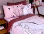 Imagem de Kit Quarto Edredom Cortina Infantil 4 Pç Quarto Menina 200 Fios Coleção Encantada