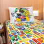 Imagem de Kit Quarto Menino Infantil Jogo de Cama com Edredom Mickey e Amigos