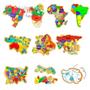 Imagem de Kit Quebra-cabeça Mapas