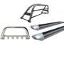 Imagem de Kit Quebra Mato Santo Antônio Estribo Personalizado S10 94/2011 Cromado