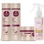 Imagem de Kit Queratina Shampoo + Cond + Máscara 300ml + Finalizador Obrigatório Lourre 120ml
