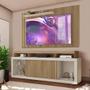 Imagem de Kit Rack E Painel Para Tv 65 Polegadas Com Detalhe Frisado 180cm Buriti Off White Maude Shop Jm