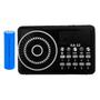 Imagem de Kit Rádio Bluetooth FM Usb Micro Sd MP3 Painel Digital Bateria Recarregável e Removível com Pilha 18650 9800mAh Extra