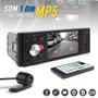 Imagem de Kit Rádio C/ Tela + Câmera de Ré 1 Din Fiat Novo Uno Bluetooth USB Atende Sincroniza Ligação Celular