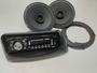 Imagem de Kit Radio, Moldura Ford Ka, 2 Alto Falante 6 Pol E Adaptador preta