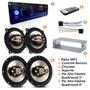 Imagem de Kit Rádio Mp3 Som Automotivo + Par Alto Falante Quadriaxial 5 e 6 Polegadas 160w