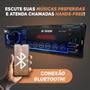 Imagem de Kit Rádio Mp3 Som Automotivo + Par Alto Falante Quadriaxial 6 Pol 160w