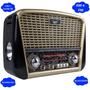 Imagem de Kit Radio Retro Recarregavel Fm Am Sw Bivolt Manual Lanterna