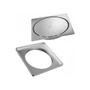 Imagem de Kit Ralo Click Up Abre/fecha Inox Quadrado C/ Porta Grelha 10x10