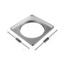 Imagem de Kit Ralo Click Up Abre/fecha Inox Quadrado C/ Porta Grelha 10x10