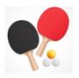 Imagem de Kit Raquete Ping Pong Tênis De Mesa Com 3 Bolinhas Original