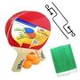 Imagem de Kit Raquetes para Ping Pong com Suporte + Rede + 3 Bolinhas  Bel 