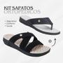 Imagem de Kit Rasteira Uniflex + Sandália Elástico  Leve e Confortavel
