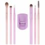 Imagem de Kit Real Techniques Pastel Pop Frosted Lids Eye 6 Pincéis + Mini Curvador