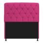 Imagem de Kit Recamier Sofá Calçadeira Divã Félix 90 cm e Cabeceira Estofada Lady 90 cm Para Cama Box Solteiro Suede Pink - AM Decor