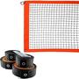 Imagem de Kit Rede De Beach Tennis Simples 6,5 Metros Laranja/Preto