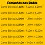 Imagem de Kit Rede Tela de Proteção 2,44m / 2,50m 6 Isotubos para Cama Elástica