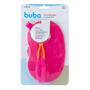 Imagem de Kit Refeição Com Divisória Prato Colher Buba 320ml Rosa