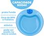 Imagem de Kit Refeição Infantil Papinha Bebê Prato Copo E Colher Alimentação livre de BPA