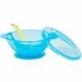 Imagem de Kit Refeição Infantil - Prato Bowl - 400ml - Azul - Buba