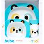 Imagem de Kit Refeição Infantil Prato Tigela Bowl Copo Bubazoo Panda 16305 Buba