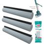 Kit Refil para Mop Rodo Magico Para Limpeza 3 Peças - Flashlimp Imagem de Kit Refil para Mop Rodo Magico Para Limpeza 3 Peças