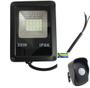 Imagem de Kit Refletor LED 20w Holofote e Sensor de Presença Externo