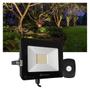 Imagem de Kit Refletor LED Blumenox 30W Preto + Sensor de Movimento com Fotocélula Qualitronix QA26M
