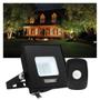 Imagem de Kit Refletor LED Taschibra TR 10 Slim Preto + Sensor de Movimento com Fotocélula Qualitronix QA26M
