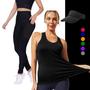 Imagem de Kit  REGATA DRY Tecido Furadinho + CALÇA leg LEGGING BOLSOS + Viseira DRY Conjunto Fitness 1006