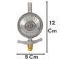 Imagem de Kit Registro Regulador De Gás De Cozinha Completo Mangueira Reforçada + 2 Abraçadeiras