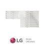 Imagem de Kit régua de led tv lg 49lj5500, 49lv661h, 49lj6400 - agf78840305