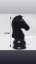 Imagem de Kit rei, rainha e cavalo decorativo do xadrez. Peças decorativas  do xadrez rei, rainha e cavalo.