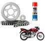 Imagem de Kit Relação + Graxa Branca Spray Corrente Cbx 200 Strada De 1994 Ate 2004