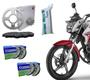 Imagem de Kit Relação Retentor Scud + Graxa Branca + Jogo Lona Cobreq Cg Titan Fan Cargo Mix Flex Tração Corrente Coroa Pinhão Aço 1045 Reforçada H Ano 2004 Até