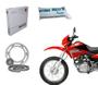 Imagem de Kit Relação Retentor Scud + Graxa Branca Nxr 125 150 Bros Tração Corrente Coroa Pinhão Aço 1045 Reforçada H Ano 2006 Até 2014