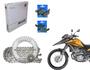 Imagem de Kit Relação Scud + Pastilha Freio Dianteira +.Traseira Cobreq Xre 300 Tração Corrente Coroa Pinhão Aço 1045 Reforçada H