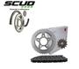 Imagem de Kit Relação Tração Transmissão Corrente Coroa Pinhão Scud 1045 Xre 300 13D 39D 520HX104L 10530036