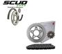 Imagem de Kit Relação Tração Transmissão Corrente Coroa Pinhão Scud 1045 Xre 300 13D 39D 520HX104L 10530036