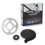 Imagem de Kit Relação Transmissão Kawasaki Ninja 250R 1988 até 2007 com Retentor (O-ring) TOP Aço 1045  Riffel 91124