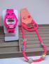 Imagem de Kit Relógio de Pulso Infantil Digital Esportivo para Meninas Colorido + Colar Pulseiras e Brincos Miçangas Flor Smile