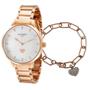 Imagem de Kit Relógio Feminino Mondaine + Pulseira 32399LPMKRE3 Rose