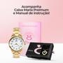 Imagem de kit relogio feminino premium 18k +colar nota fiscal